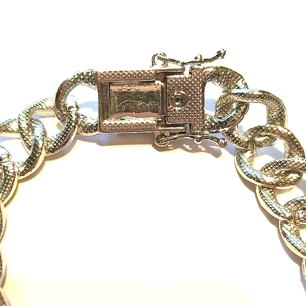 Bling bling mens chainlink bracelet - Picture 5 of 5